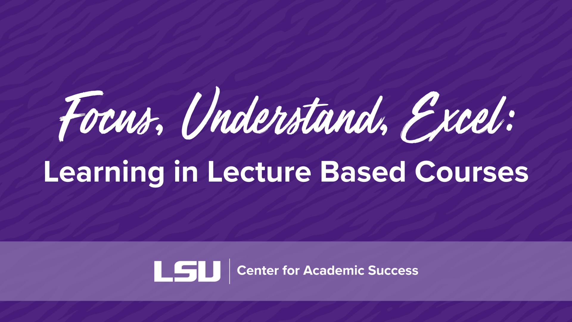 title slide and link for lecture based courses workshop