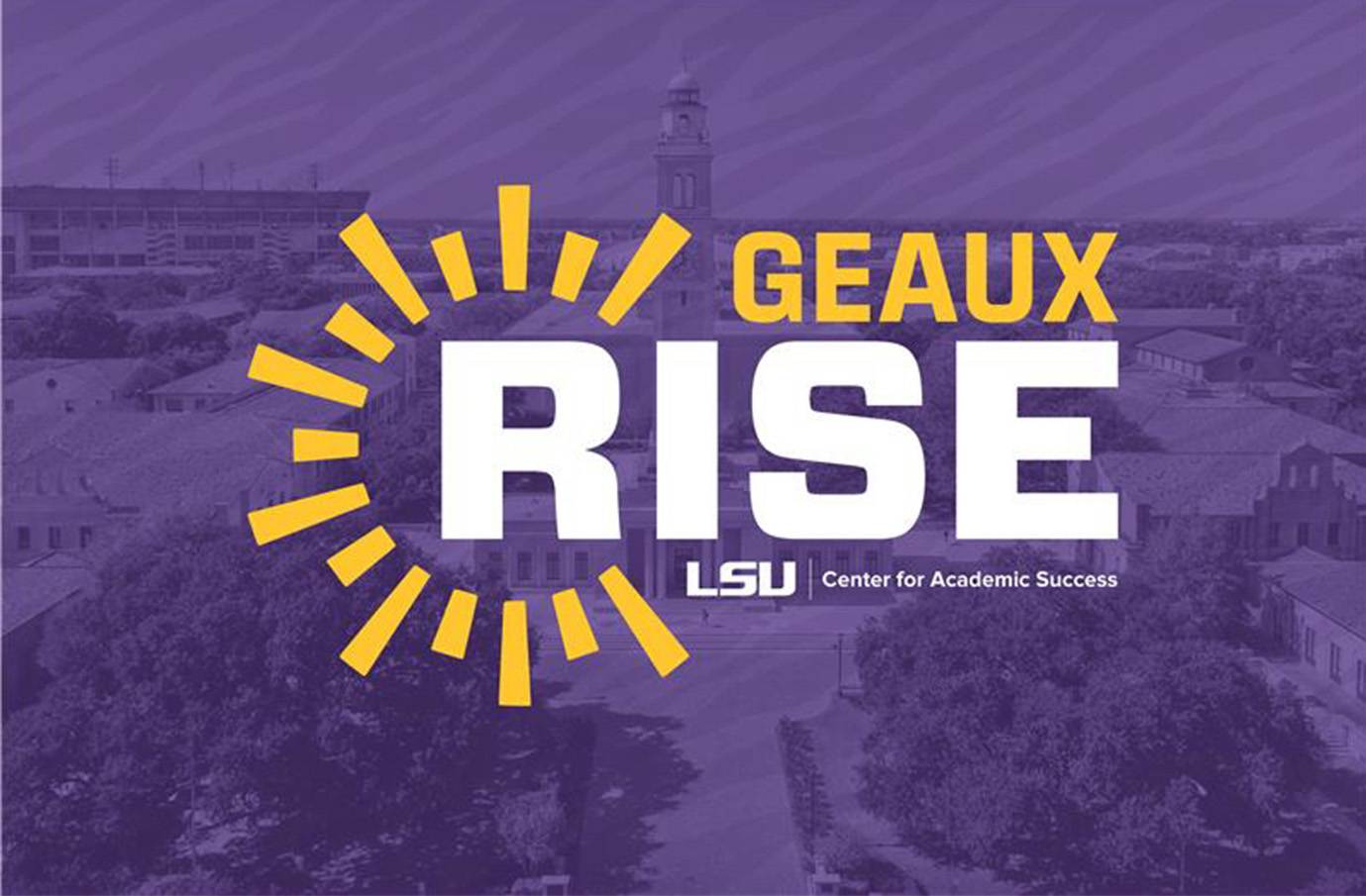 Image of a sunrise with the words Sophomores Rise written above it