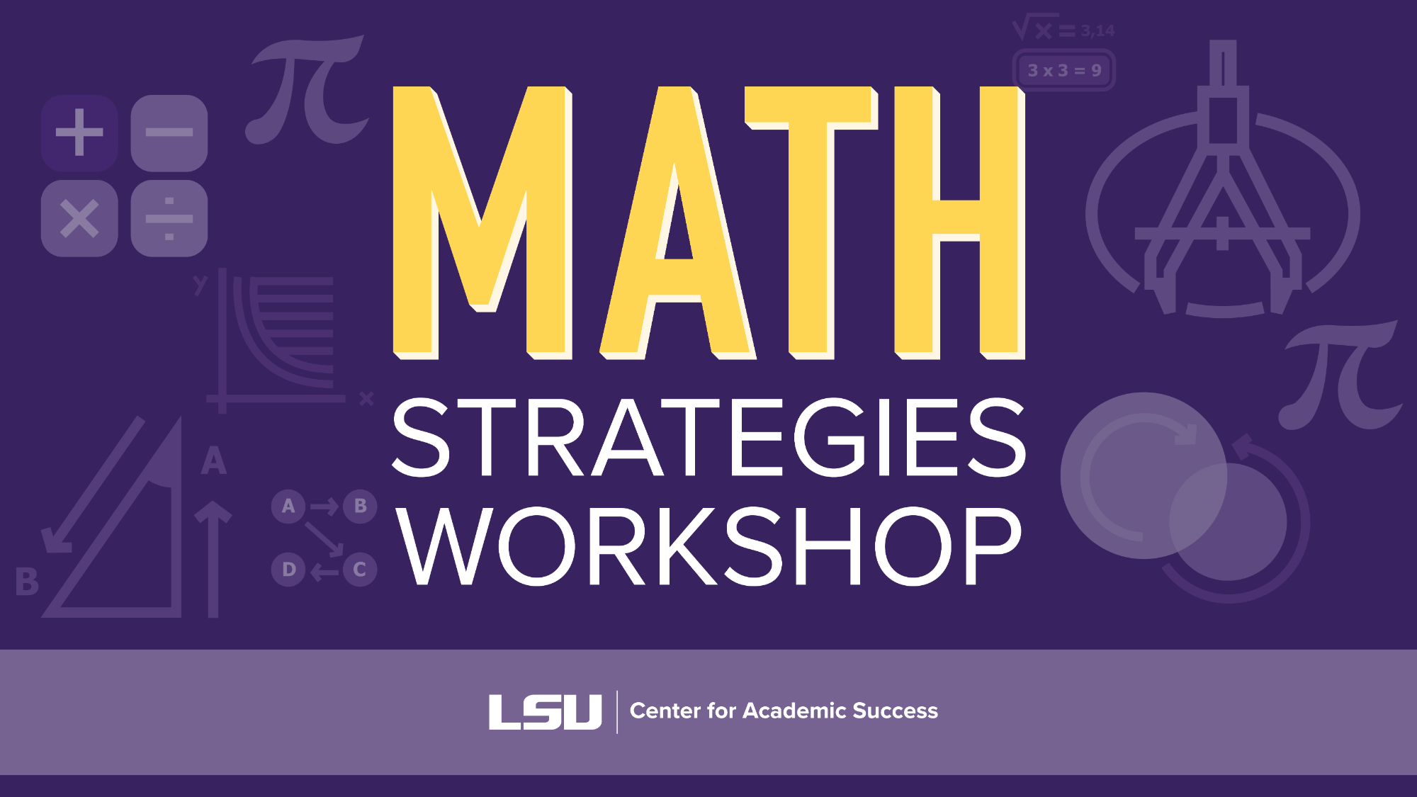 Math Strategies Workshop title slide and link