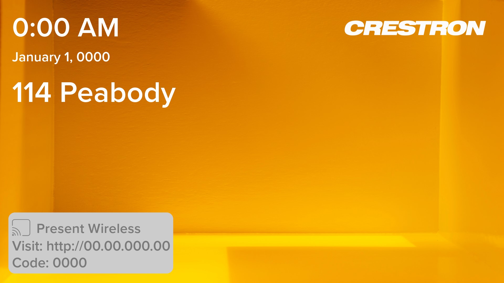 image of crestron login