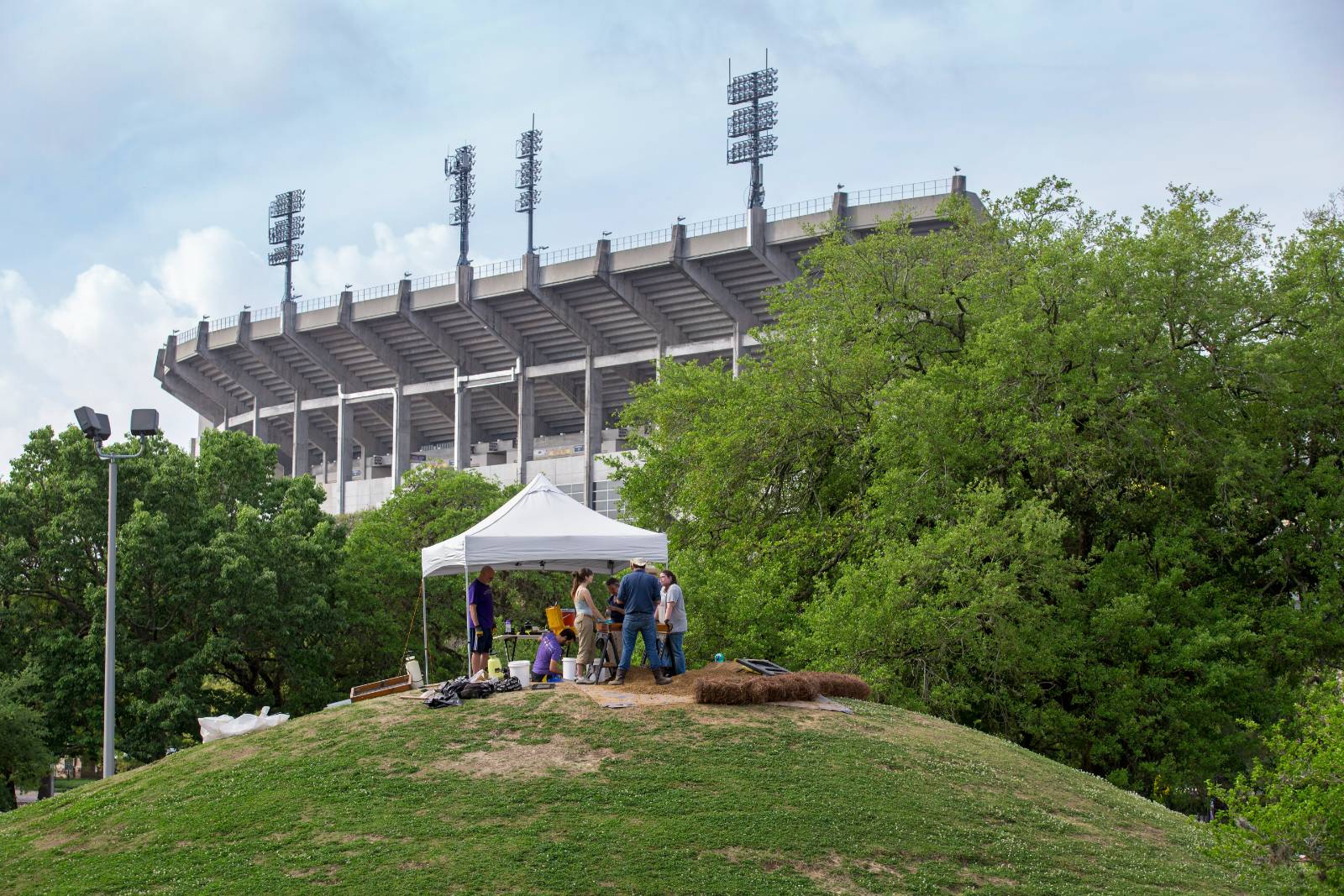 LSU Campus Mound B excavation LSU Campus Mound B excavation by Tiger Stadium