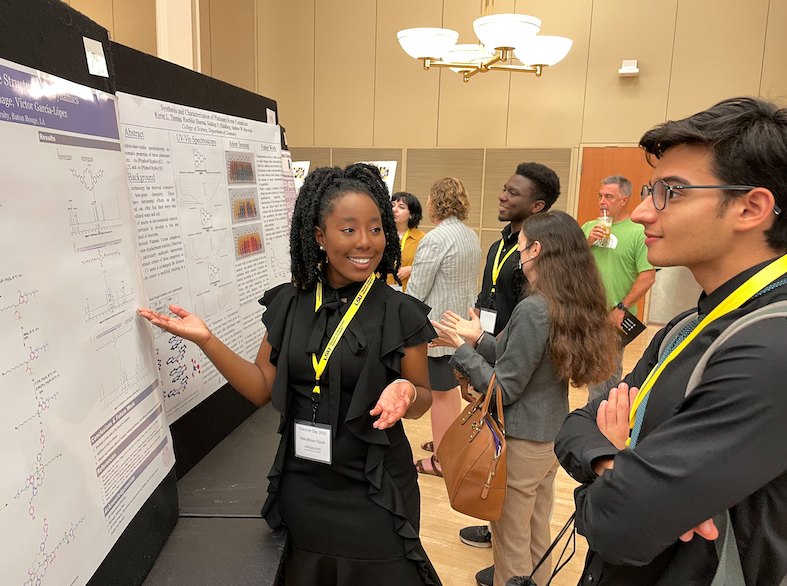 MARC Scholar Macallister presenting poster